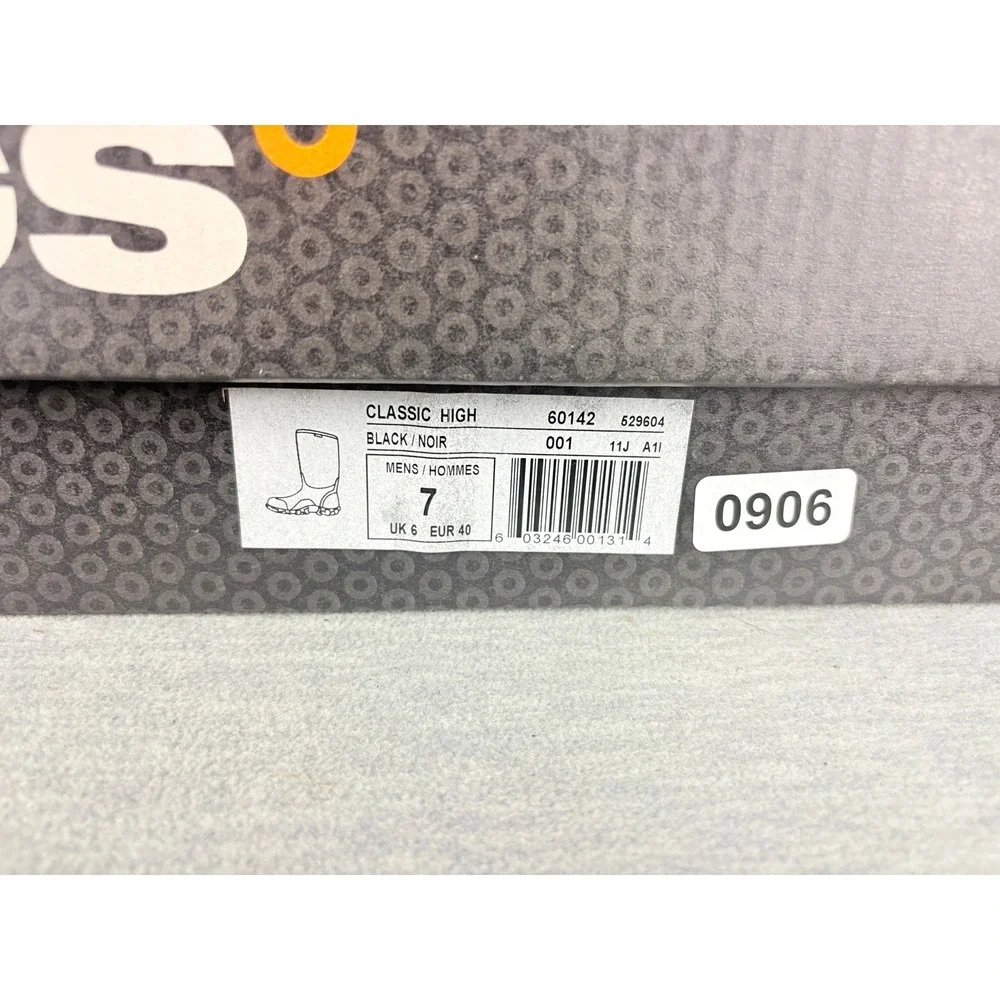Bogs Classic High Boots Mens 7 Black Waterproof Insulated Winter Boots Non Slip